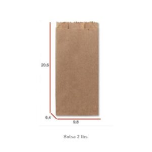 Bolsa Kraft 2 Libras