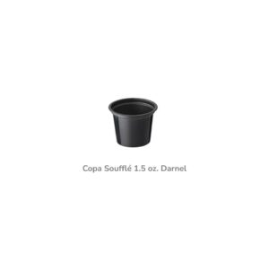 Copa Soufflé 1.5 onz Negro