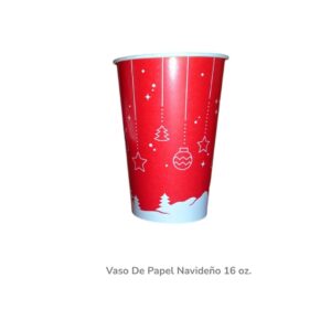 Vaso De Papel Navid.16Onz