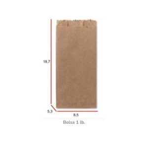 Bolsa Kraft 1 Libras