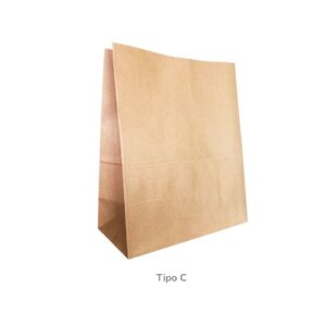 Bolsa Kraft Fondo Cuadrado Tipo C