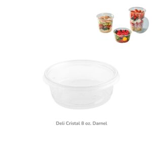 Contenedor Deli 8onz Cristal L Con Tapa