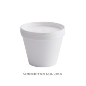Contenedor Foam 12onz Con Tapa